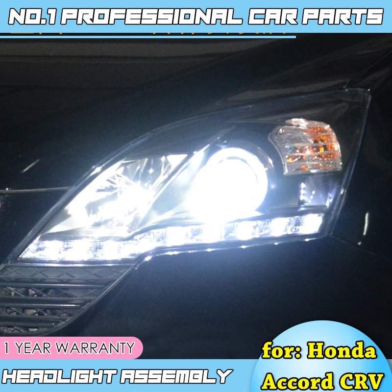 Автомобильные аксессуары для Honda CRV фары 2007 2011 светодиодные ангельские глазки DRL