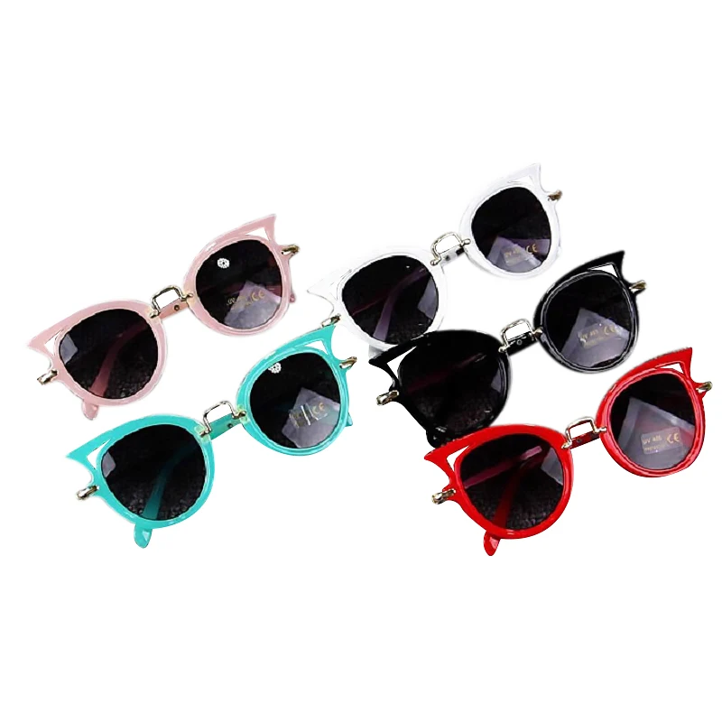 TECHWILL новые трендовые детские солнцезащитные очки кошачий глаз UV400 линзы для