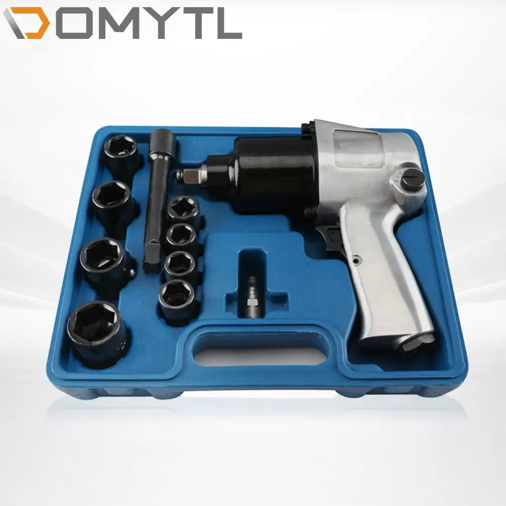 

1/2 650n.m Pneumatic Wrench Jackhammer High Torque Pneumatic Tool Professional Auto Repair Pneumatic Machinery Tool Set