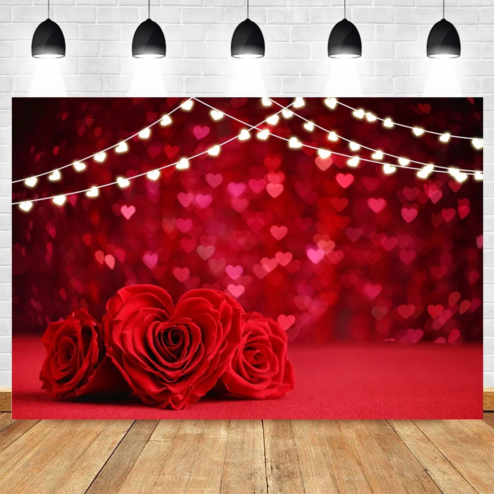 

February 14 Valentine's Love Spot Day Portrait Photography Backdrop Weeding Decor Photocall Photographic Background Photo Studio