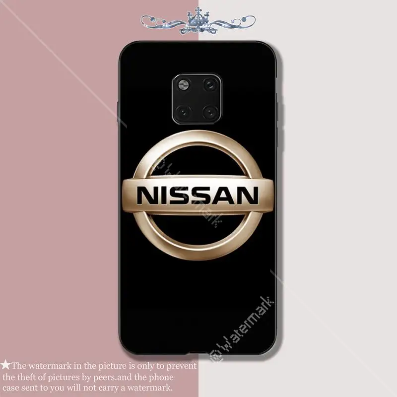 

NISSAN Soft TPU Black Case Cover For Huawei Mate 9 10 20 30 Lite 9 10 20 30 Pro 20X Coque