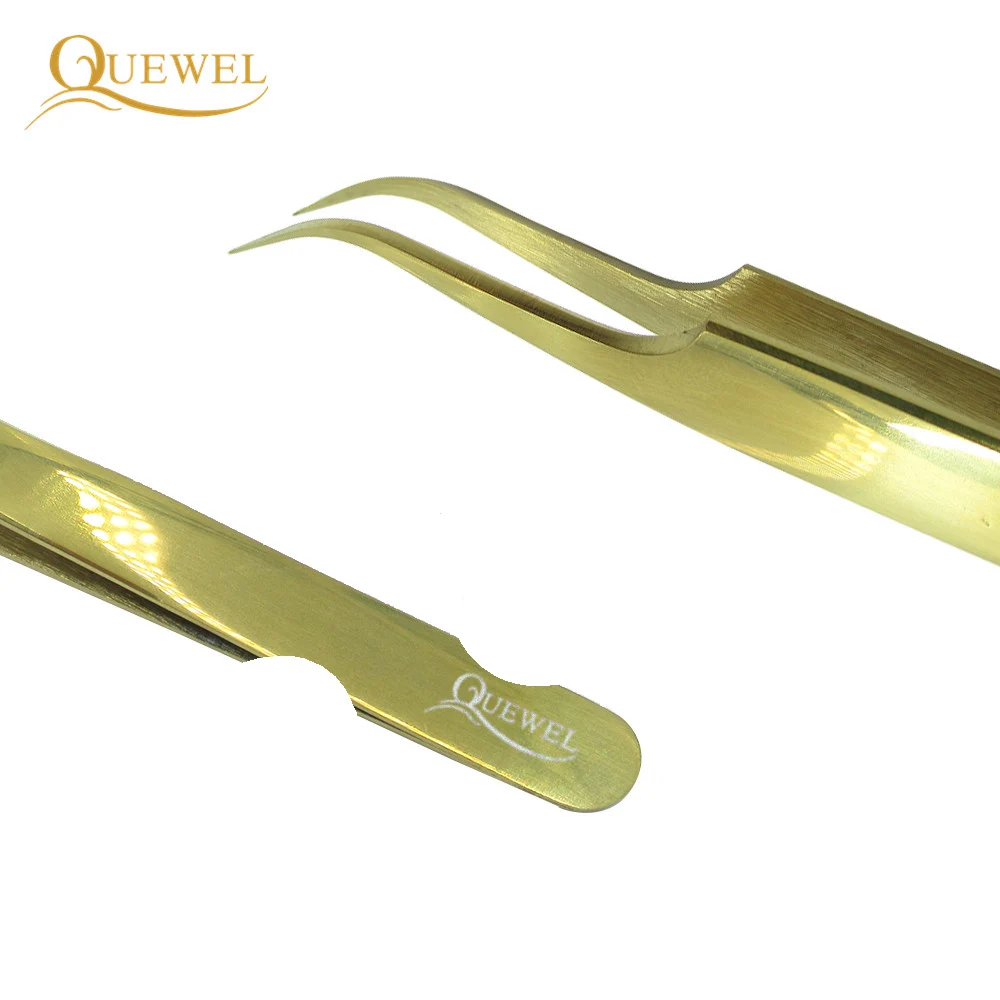 Набор пинцетов Quewel для наращивания ресниц антистатический пинцет из нержавеющей