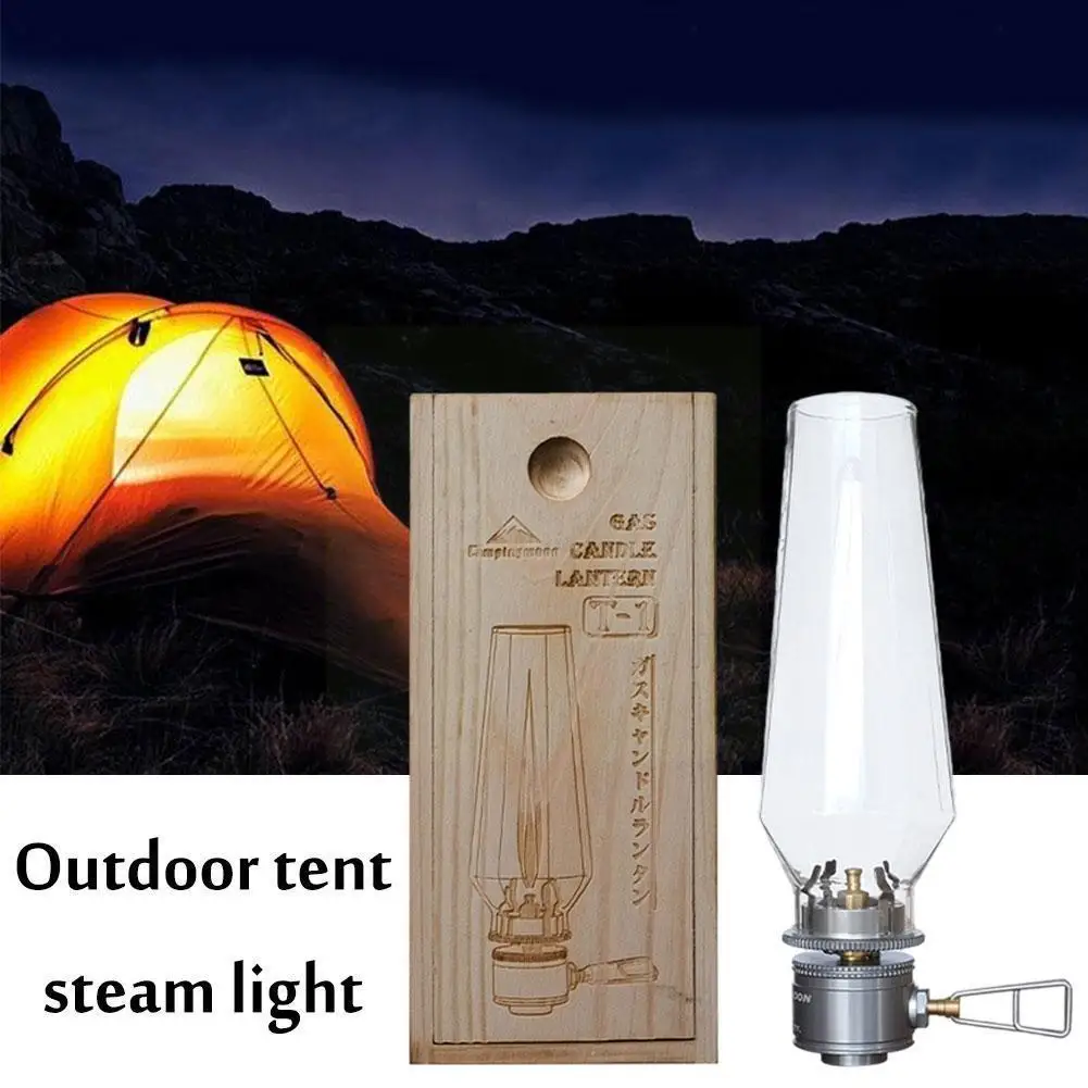 

2021 уличная лампа для кемпинга, газовый фонарь, лампа-свеча, фонарь для палатки, освещение для пешего туризма, кемпинга, рыбалки F9u7