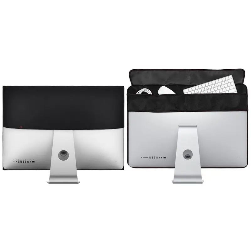 

Black Dustproof Cover PU Leather Protective Shell for Apple iMac 21/27" Screen
