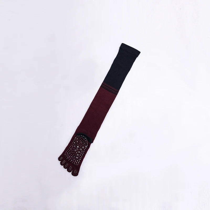 Женские носки для йоги с нескользящей подошвой до колена чулки пилатеса