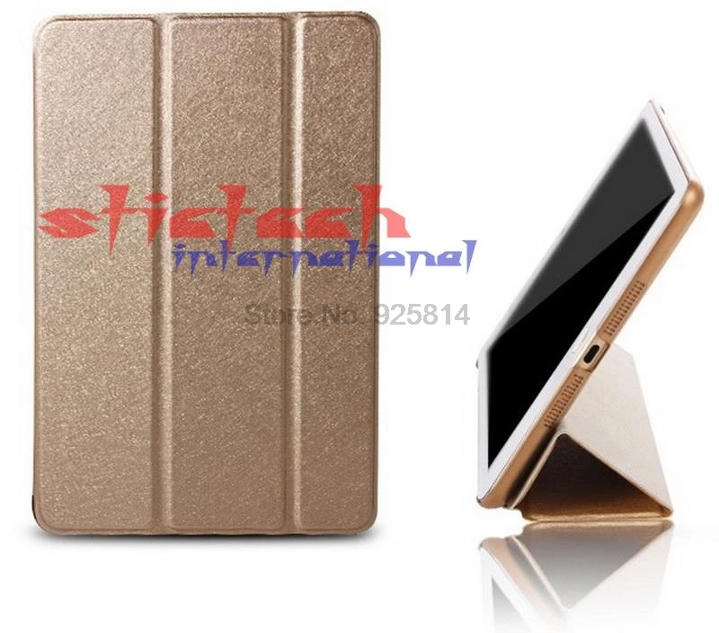 По dhl ИЛИ ems 100 шт Шелковый узор ультра тонкий магнитный складной умный чехол для