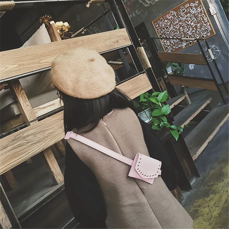 Поясная Сумка для маленьких девочек забавная однотонная сумочка из