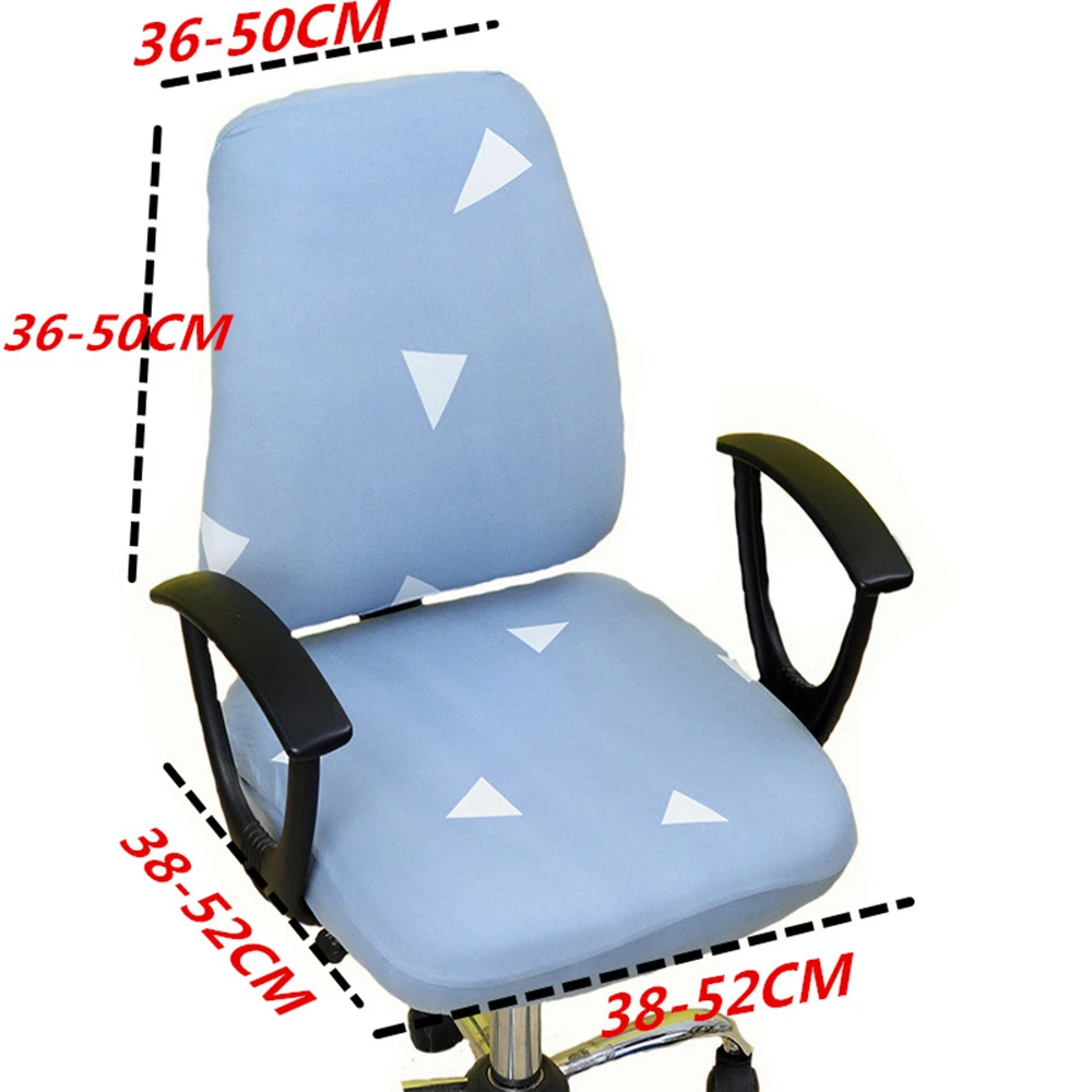 Универсальный Эластичный чехол для кресла спандекс ткань чистый цвет Сплит офисное компьютерное кресло задняя крышка+ чехол для сиденья подлокотники чехлы для стульев