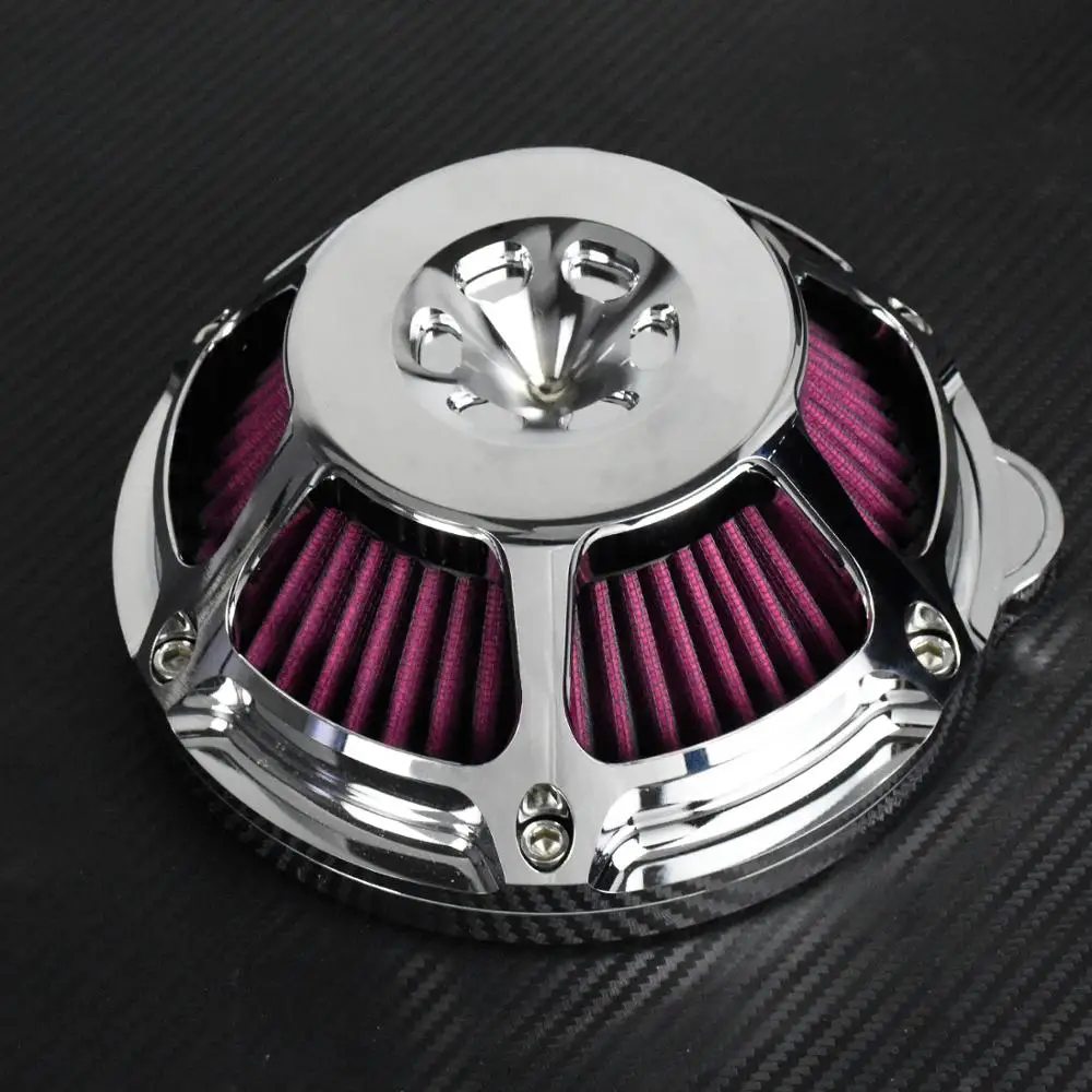 МОТОЦИКЛ хром воздухоочиститель фильтр Впускной ЧПУ для Harley Sportster XL883 48 Touring Dyna Super