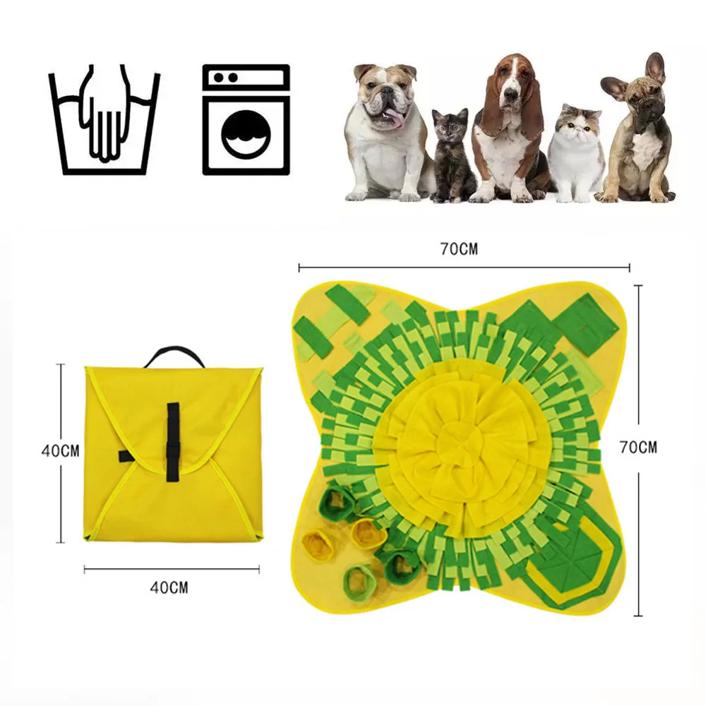 Портативный складной коврик для домашних питомцев игрушка пазл снятия стресса и