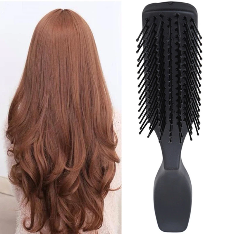 

Hair Styling Brush Plastic Detangle Hairbrush Salon Hairdressing Straight Curly Hair Comb Tangle Hair Brush