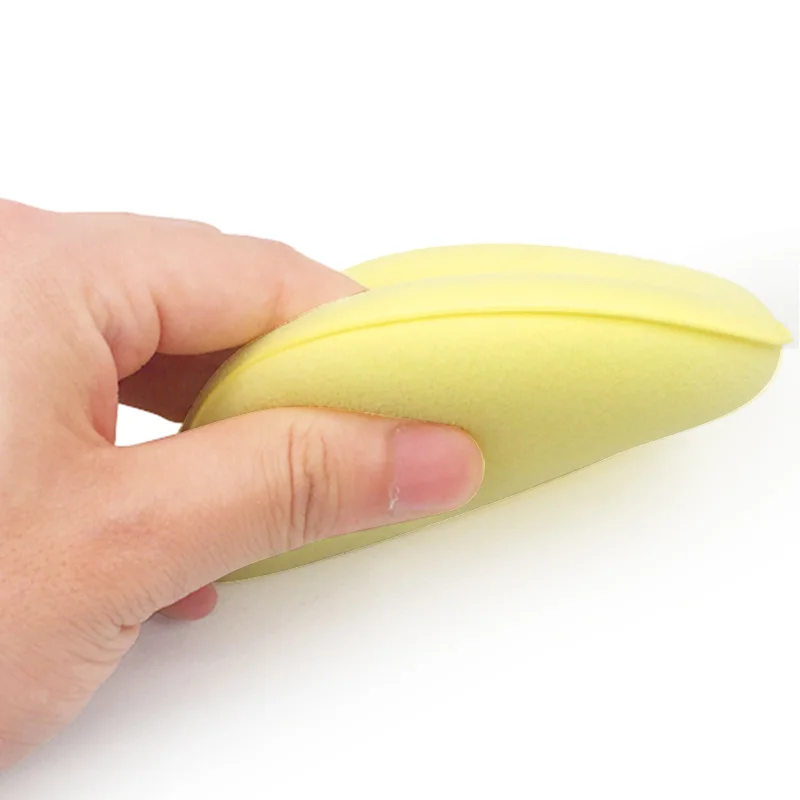 1/10 шт. автомобильный воск для полировки и поролонная губка ручной мягкий желтый