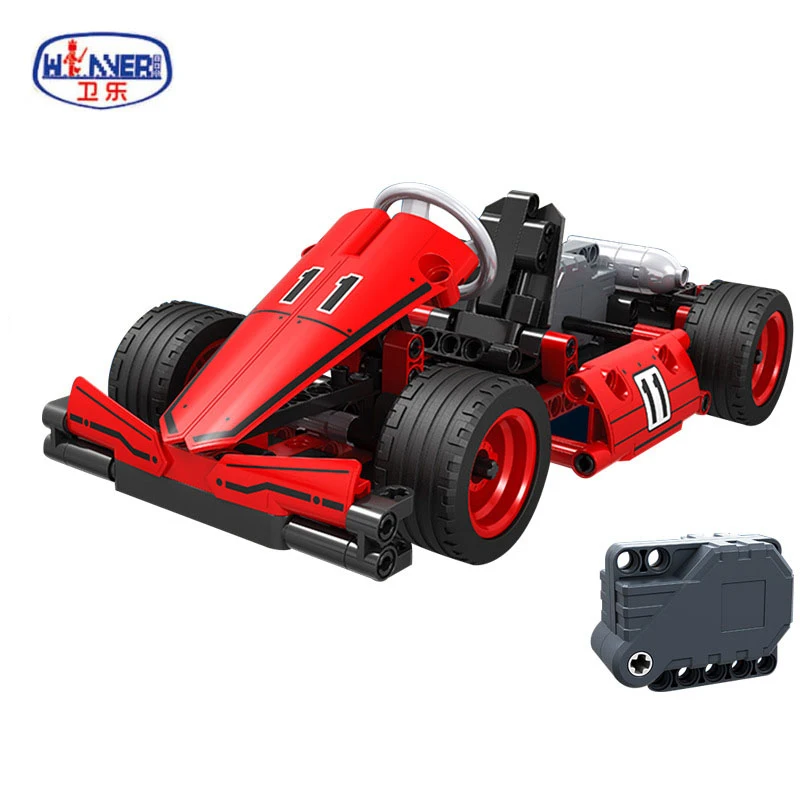 201 шт. городской картинг машина техника строительные блоки наборы сделай сам