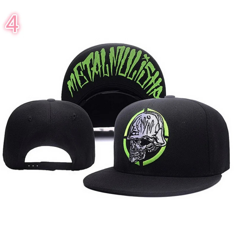 Модная Мужская бейсболка с вышивкой черепа женская Снэпбэк Кепка плоским