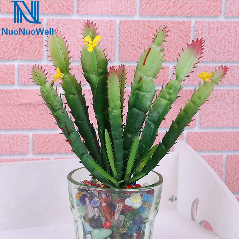 NuoNuoWell 3xискусственный искусственный суккулент мини кактус завод 7 ''(18 см)
