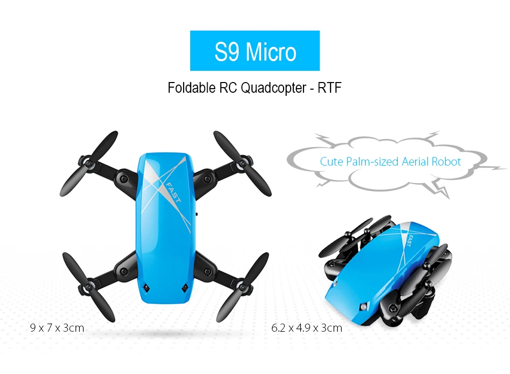 S9HW мини Квадрокоптер с камерой S9 без камеры RC складной удержание высоты Wi Fi FPV