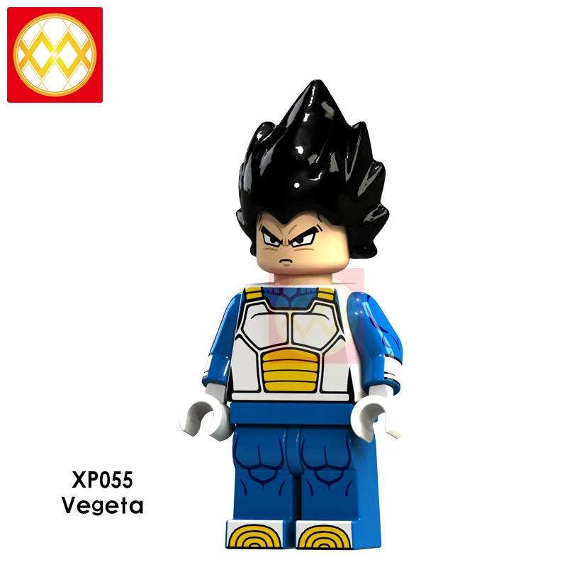 XP055 Vegeta Dragon Ball Z строительные блоки Гоку Вегета Мастер Роши криллин стволы супер Saiyans Аниме Коллекция игрушек для детей Подарки - Цвет: XP055 Vegeta