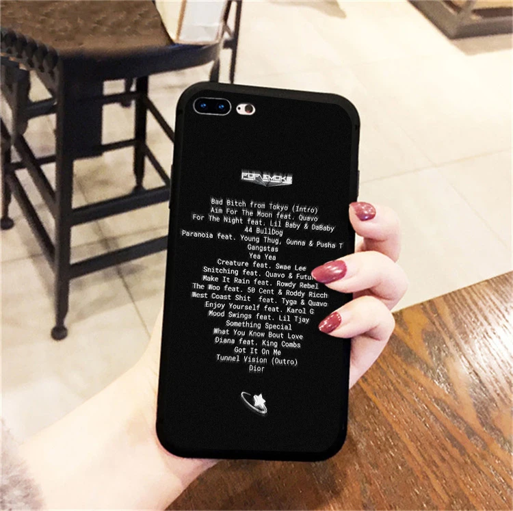 POP SMOKE SHOOT FOR THE STARS AIM MOON PHONE CASE For iphone 6/6s 7 / 8 7Plus/8Plus X XS XR XSMax 11pro|Бамперы| |