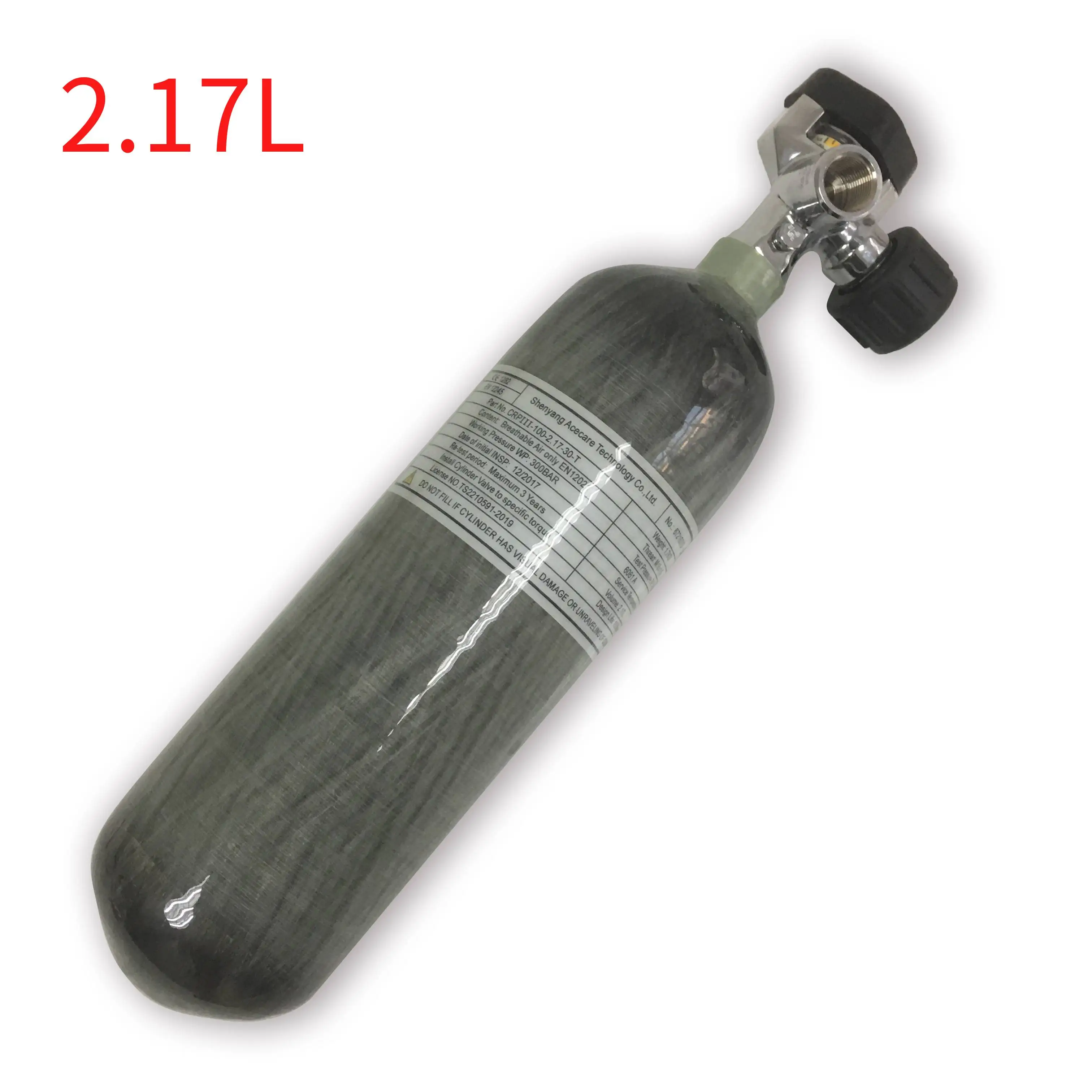 AC121721 pcp воздушный бак 2.17L бутылка для дайвинга сжатый Воздушный пистолет для охоты страйкбол co2 цилиндры из углеродного волокна