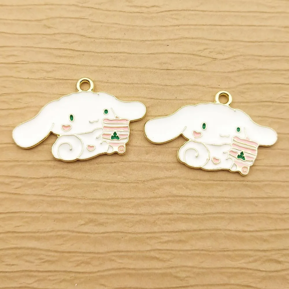 

10pcs 18x28mm Enamel Dog Charm for Jewelry Making Crafting Cute Earring Pendant Bracelet Necklace Charms Accessories Diy Finding