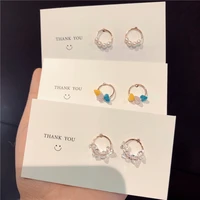 925 silver earrings girl heart candy earrings korean temperament small fresh earrings