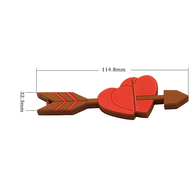 Стиль Love Heart, Usb флеш-накопитель, ручка-накопитель, 4 ГБ, 8 ГБ, 16 ГБ, 64 ГБ, милый мальчик, Купидон, usb-флешка, флешка, Usb 2,0, U диск, флешка