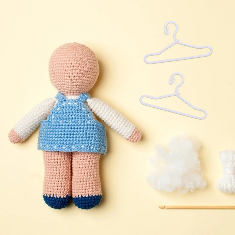 

50Pcs Metal Doll Clothes Hanger Professional Clothes Hanger Mini Clothes Hanger