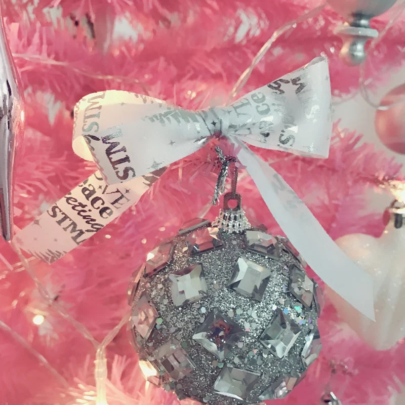 6 ярдов Рождественская лента с рисунком в рулонах для Рождественский бант