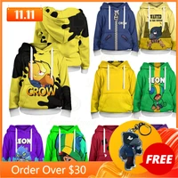 3t 16t game crow thin hoodie 3d print brows sweatshirt thin kids game cartoon hoodies crow clothes for child boy girls