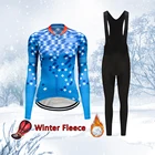 Женский зимний теплый комплект из Джерси для велоспорта, модная теплая флисовая одежда для шоссейного велосипеда 2022, женская одежда для велосипеда, костюм для горного велосипеда, комплект униформы