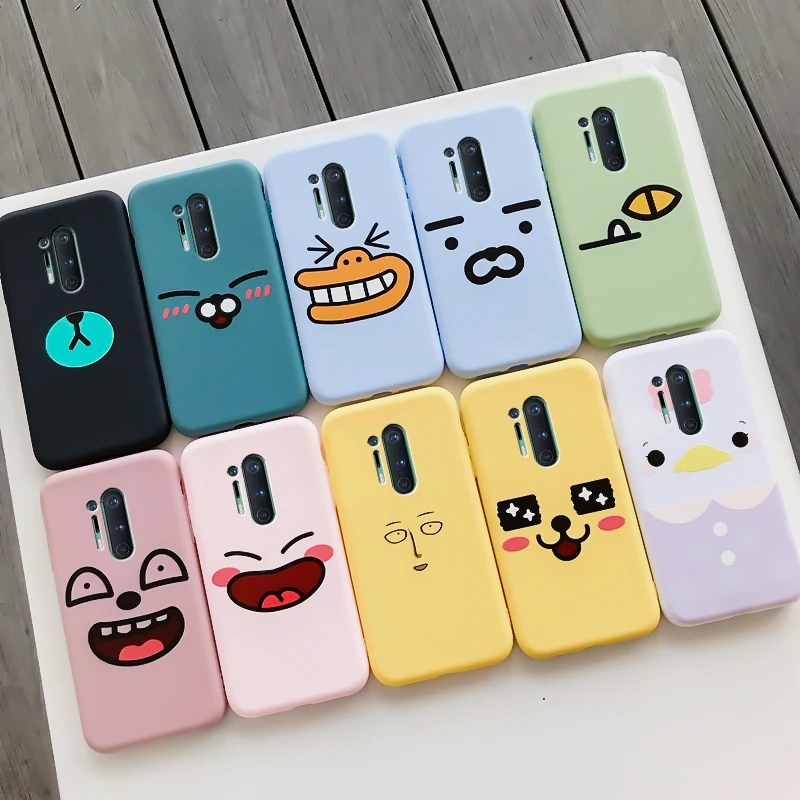 

For oneplus 8 Pro Case Protective Phone Shell Frosted Silicone Casing Candy Colorful For iPhone 8 Plus Soft TPU Back Cover