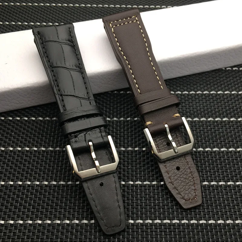 Ремешок для часов IWC Pilot Mark роскошный брендовый кожаный ремешок IW377714 20 мм 21