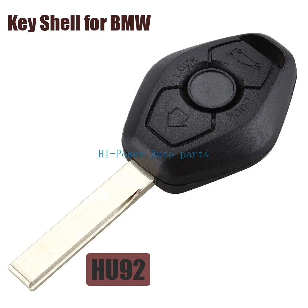 

3 Button Car Remote Key Case Shell For BMW X3 X5 Z3 Z4 1/3/5/7 Series Unut Hu92 Blade Remote Car Key Cover Fob