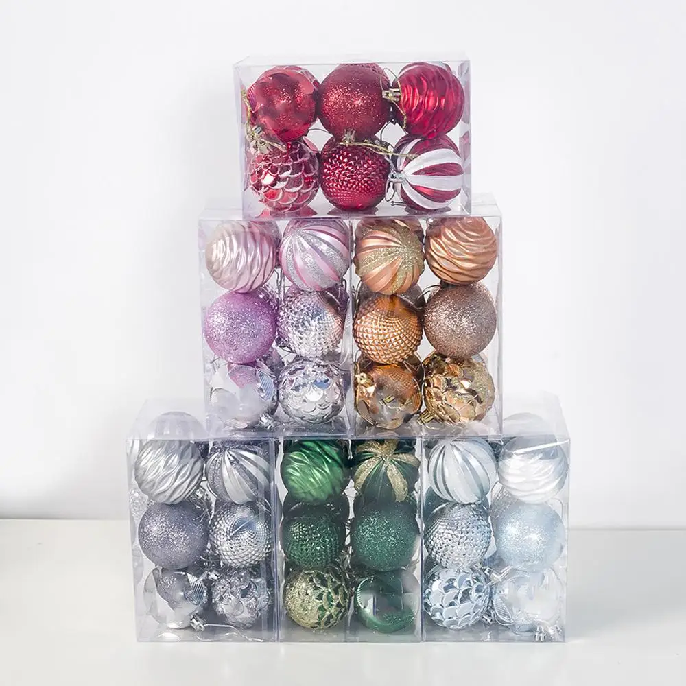 12 шт./корт. Рождественская елка из ПВХ 6 см | Дом и сад