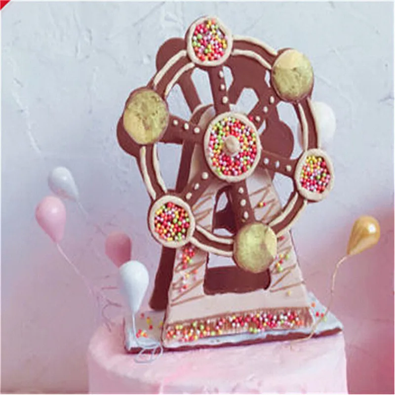 3 шт инструменты для украшения тортов из мастики печенья резак пластик 3D колесо