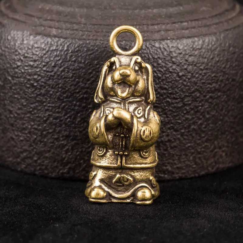 Античные латунные Мультяшные китайские 12 знаков зодиака фигурки людей винтажная