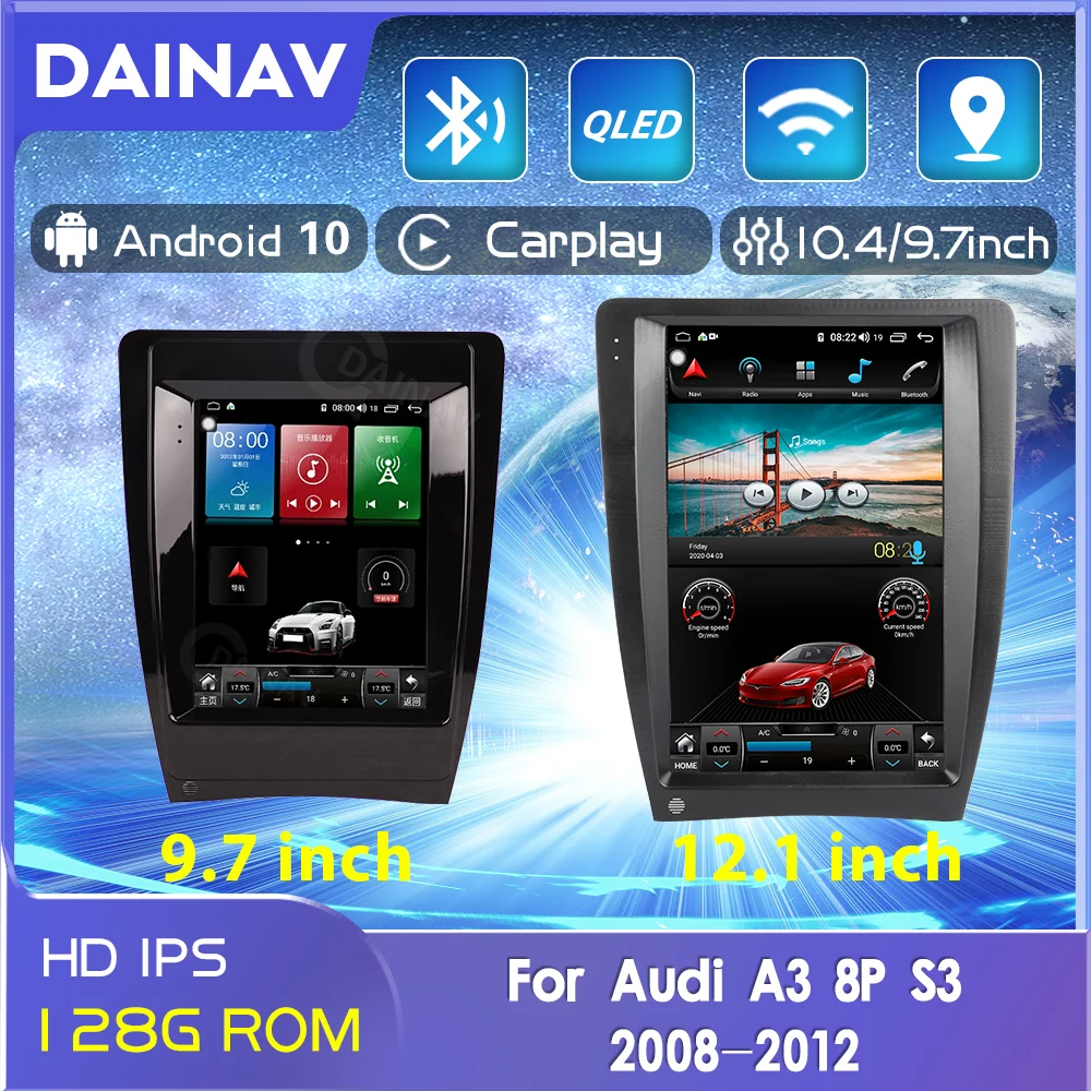 

Автомагнитола на Android для Audi A3, 8P, S3, 9,7-12,1, 2008 дюйма