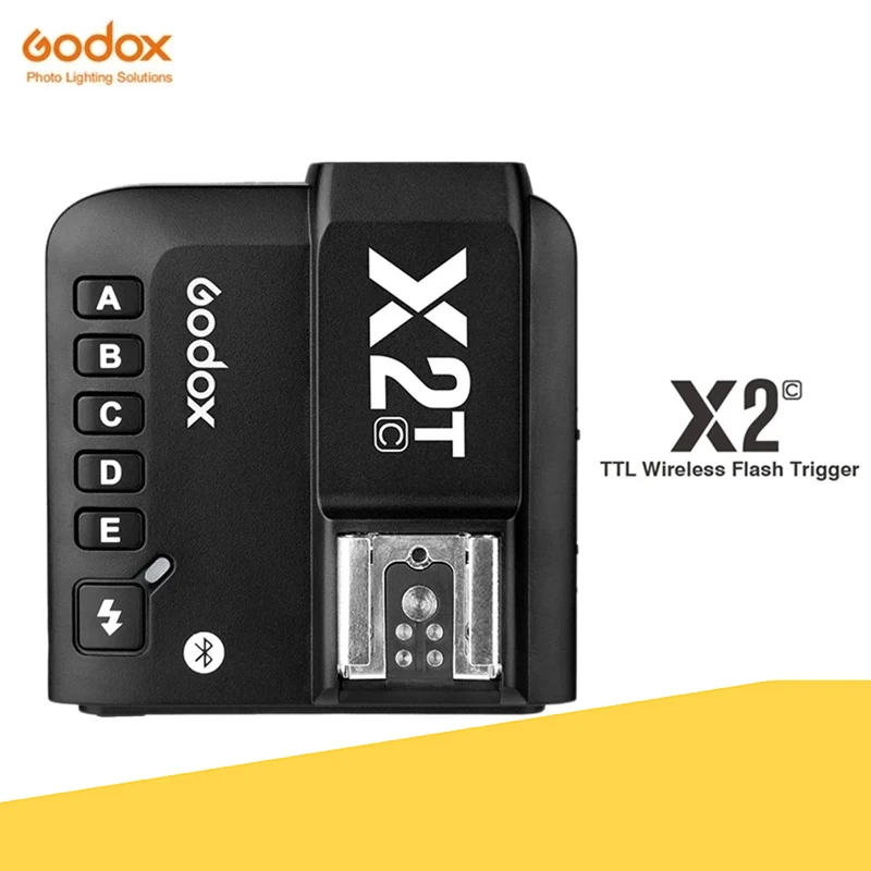 

Godox X2T-C TTL 1/8000s 2.4G Wireless Trigger Transmitter for Canon DSLR Cameras and Godox TT685C TT350C V860II-C TT600 AD200