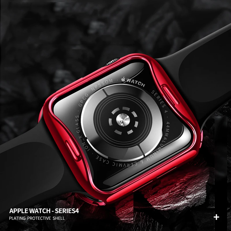 Чехол для Apple Watch 5 4 Чехол 44 мм/40 мм iWatch band 42 мм 38 мм универсальная защитная крышка бампер Apple watch 3 2 1 Аксессуары