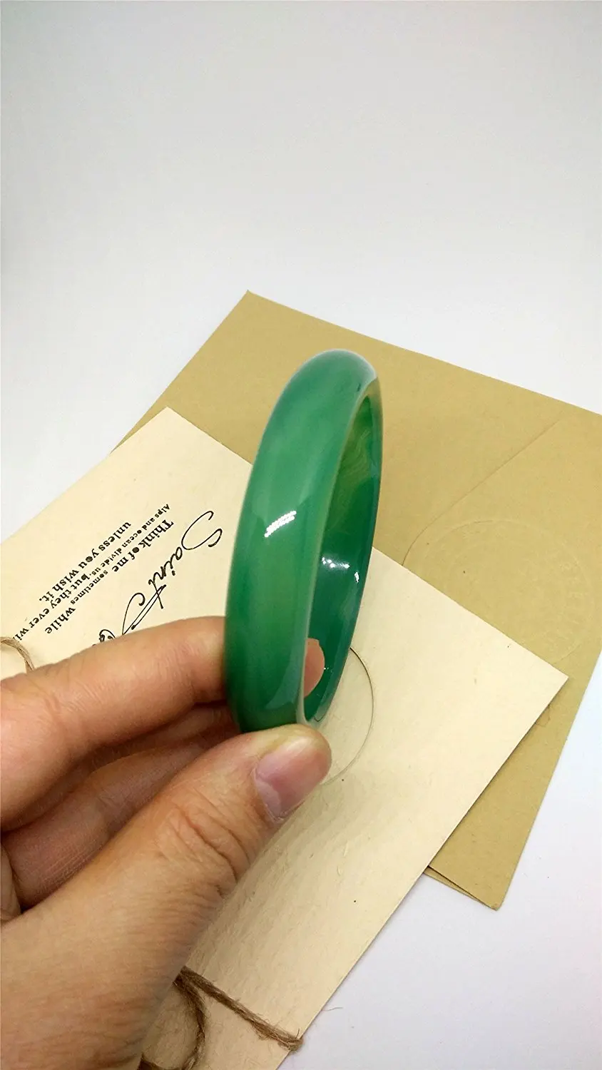 Натуральный китайский нефрит резной браслет зеленый агат Ювелирные изделия с