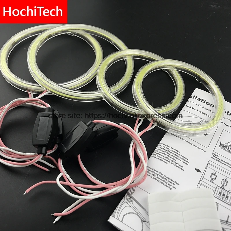 Для INFINITI FX35 FX45 2003-2008 COB Светодиодный дневной светильник Белый Halo Cob Led Angel Eyes Ring Error