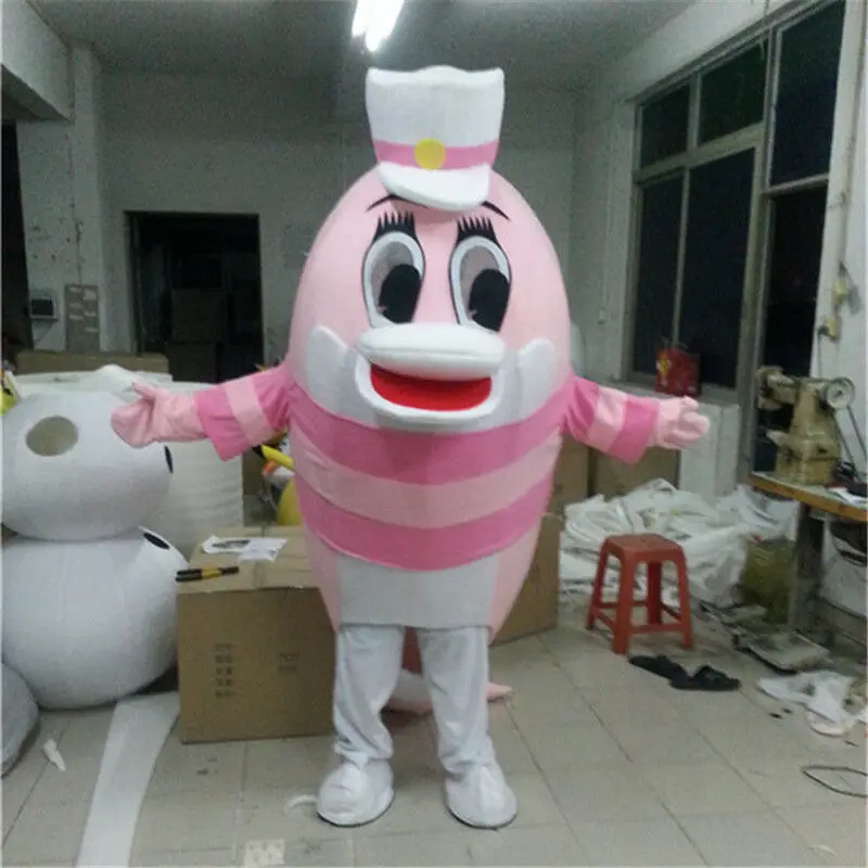 

Advertising Pink Dolphin Mascot Animal Costume Cosplay Adults Unisex Fancy Dress Apparel Cartoon Character Birthday Clothes Gift