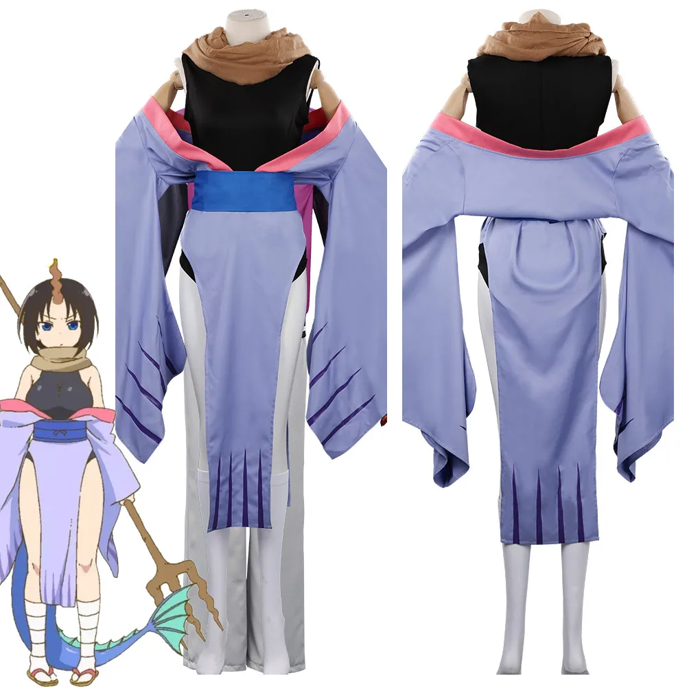 

Anime Kobayashi san Chi no Maid Dragon Elma Cosplay Costumes Miss Kobayashi's Dragon Maid Elma Kinomo Dress Full Set