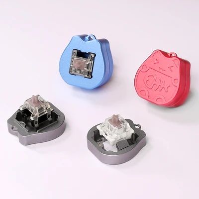 

1pc 2 in 1 mechanical keyboard magnetic suction CNC metal switch opener shaft opener for Kailh Cherry gateron switch tester