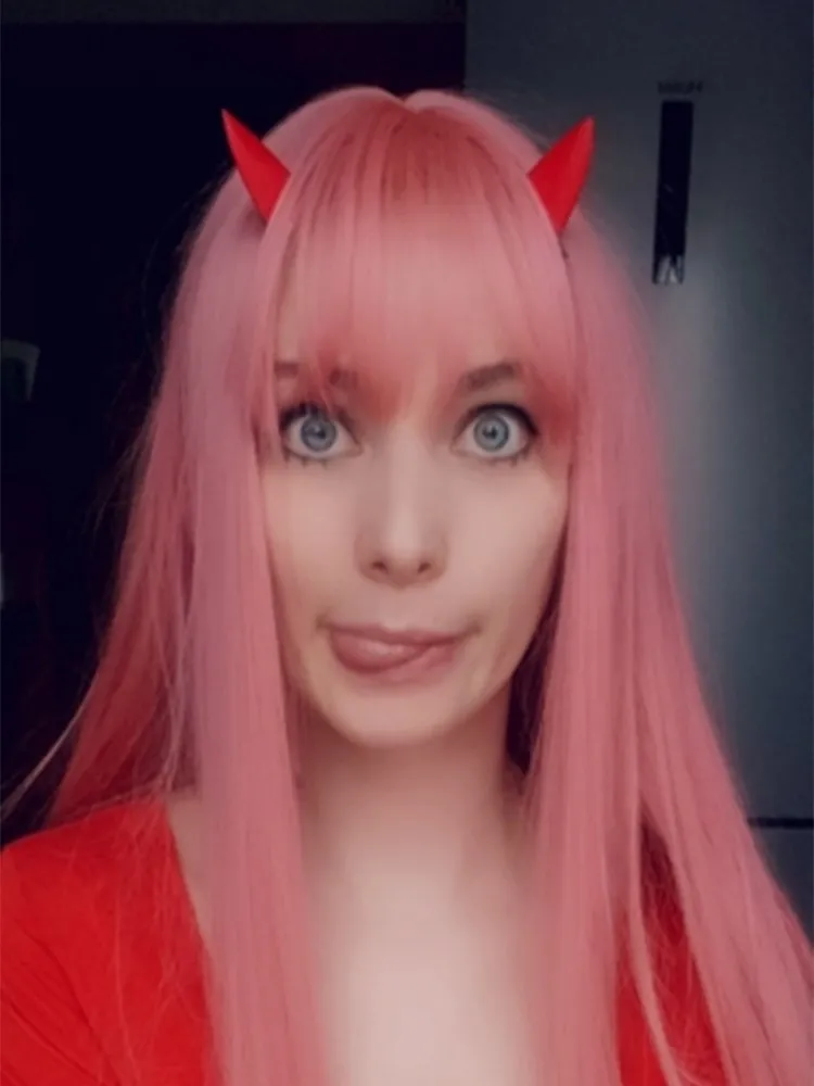 Ободок для косплея DARLING in the FRANXX Zero Two ободок из ПВХ волос головной убор ручной