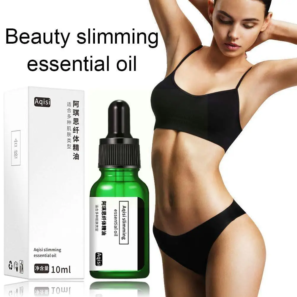 

10ml Slimming Essential Oil Burning Fat Anti Cellulite Beauty Create Weight Loss Care Cream Curve Oil Massage Slimming Body U6s2