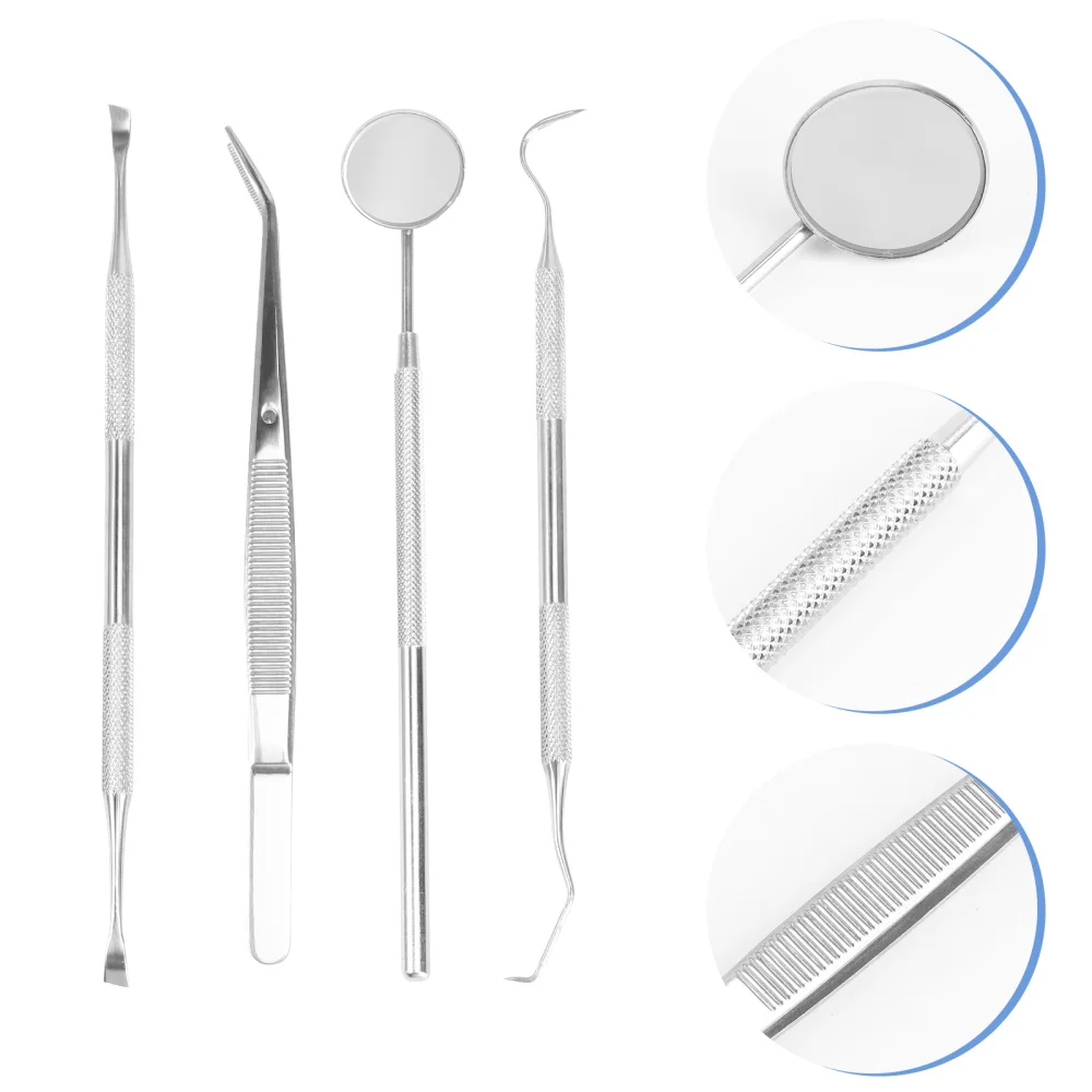 

1 Set Instrument Tweezer Hoe Sickle Scaler Pick Teeth Cleaner
