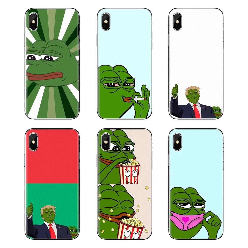 For Xiaomi Redmi 4A S2 Note 3 3S 4 4X 5 Plus 6 7 6A Pro Pocophone F1 Cute Frog Meme Animal funny Soft Transparent Shell Covers |