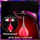 Водонепроницаемый силиконовый задний фонарь для велосипеда, велосипедный фонарь в форме сердца, велосипедные шарики, задний фонарь s, ночное предупреждение, велосипедные аксессуарыn