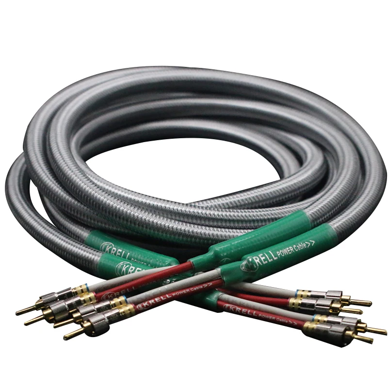 Аудиокабель для динамиков HiFi позолоченный кабель с разъемом типа банан